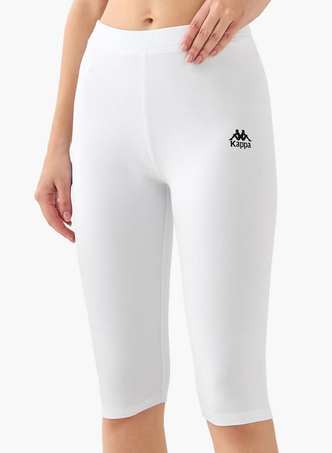 Kappa Pack of 3 Elasticated Knee Length Leggings with Logo Design - Image 3