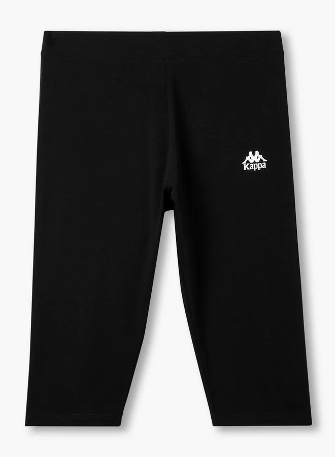 Kappa  Kappa Pack of 3 Elasticated Knee Length Leggings with Logo Design for Women | Best Price UAE