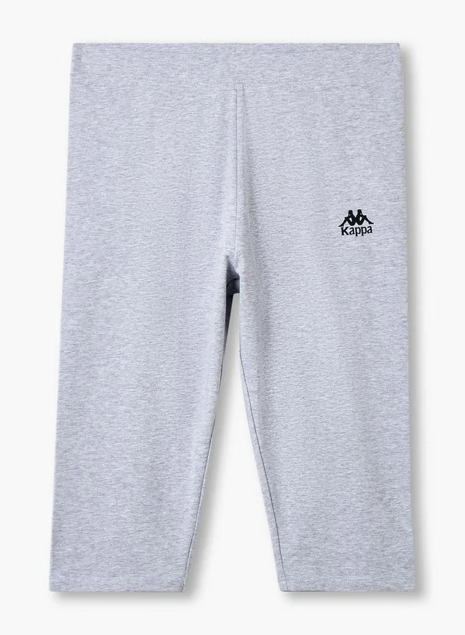 Kappa  Kappa Pack of 3 Elasticated Knee Length Leggings with Logo Design for Women | Best Price UAE