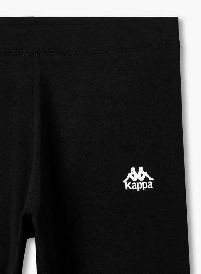 Kappa  Kappa Pack of 3 Elasticated Knee Length Leggings with Logo Design for Women | Best Price UAE