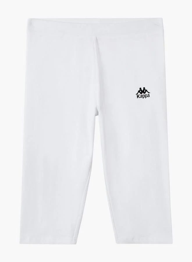 Kappa  Kappa Pack of 3 Elasticated Knee Length Leggings with Logo Design for Women | Best Price UAE