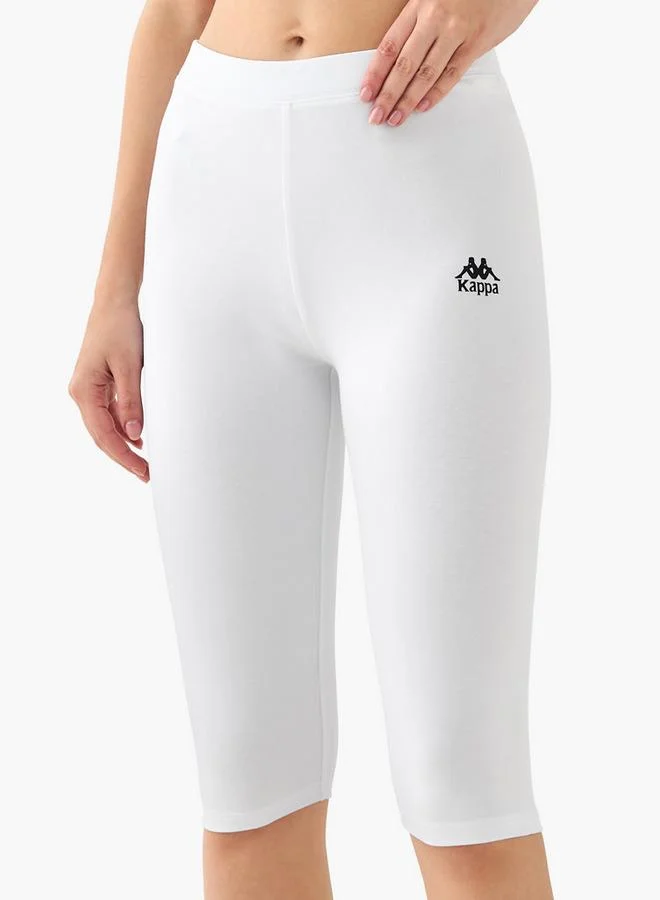 Kappa  Kappa Pack of 3 Elasticated Knee Length Leggings with Logo Design for Women | Best Price UAE