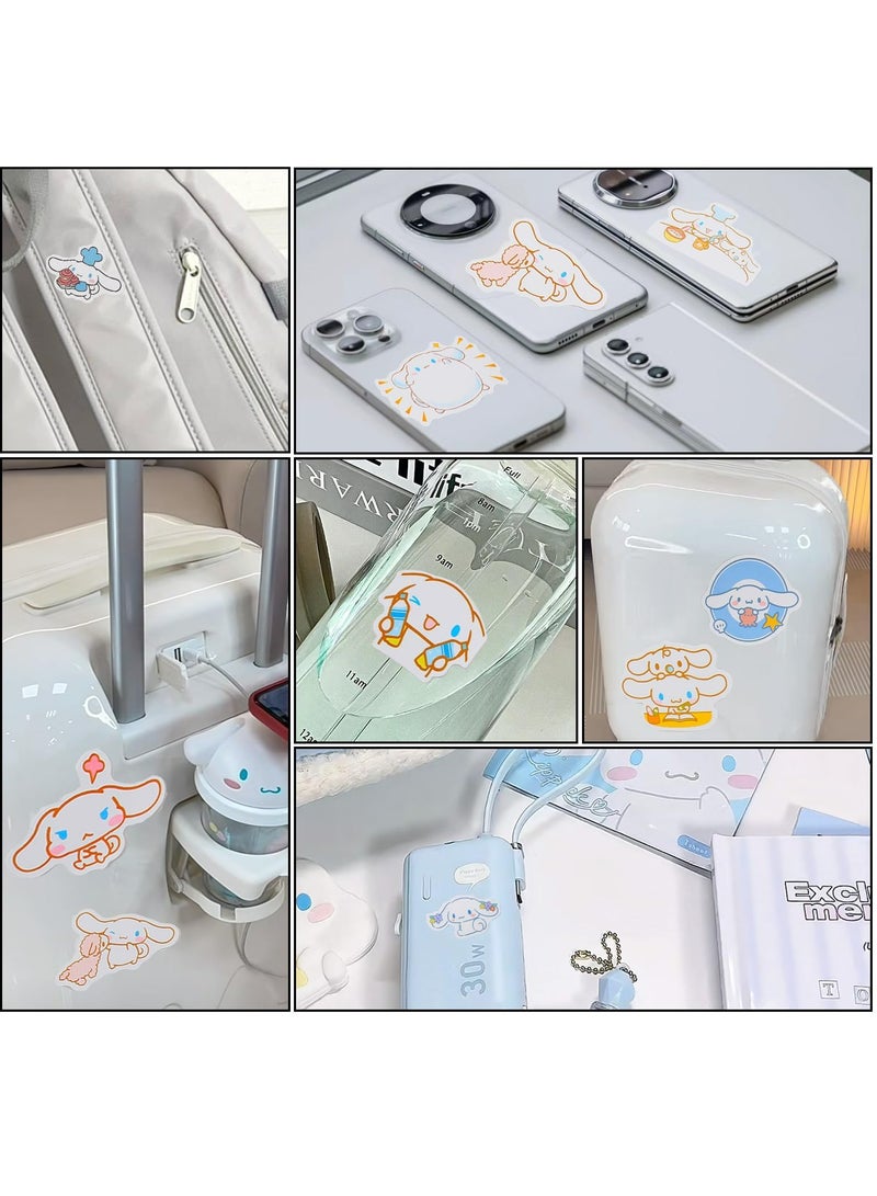 CMGTYYD Cute School Supplies Set, Cartoon School Supplies, School Supplies for Kids Girls Including Cartoon Journal Pencil Case Ballpoint Pen ID Badge Holder Stickers Key Chain Bookmark - Image 4