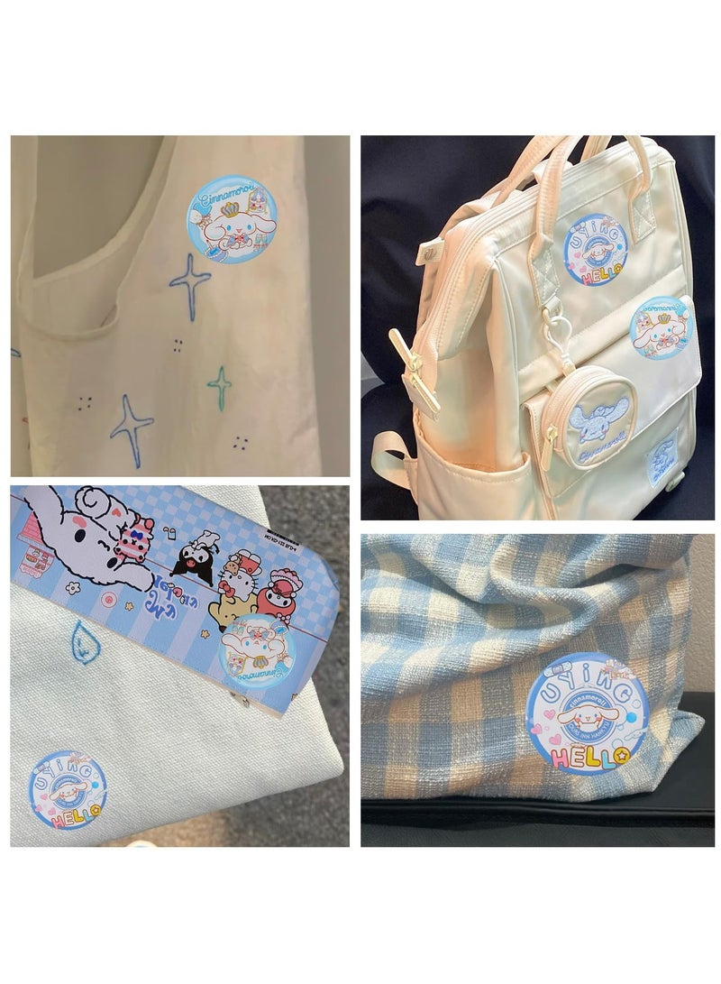 CMGTYYD Cute School Supplies Set, Cartoon School Supplies, School Supplies for Kids Girls Including Cartoon Journal Pencil Case Ballpoint Pen ID Badge Holder Stickers Key Chain Bookmark - Image 5