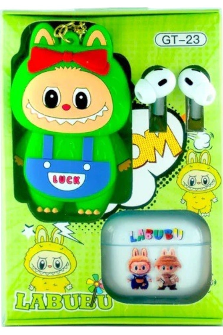 لابوبو سماعات أذن لابوبو اللاسلكية مع لعبة كرتونية لطيفة