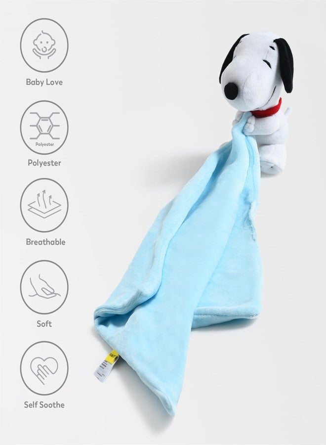 Mi Arcus Peanuts Snoppy Design Security Blanket with Cuddle Cloth,Attached Soft Toy - Image 3
