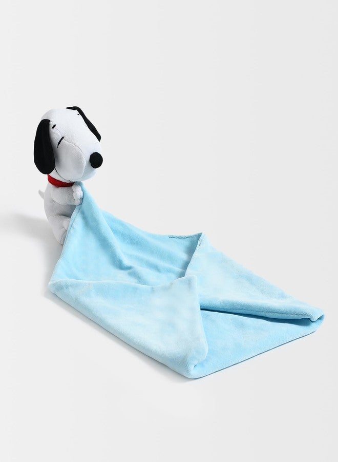 Mi Arcus Peanuts Snoppy Design Security Blanket with Cuddle Cloth,Attached Soft Toy - Image 5