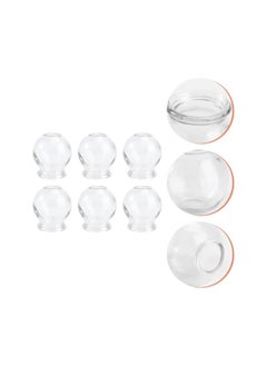 6Pcs Cupping Therapy Sets: Glass Fire Cupping Jars Thick Glass Cupping Set Chinese Acupoint Vacuum Cupping Therapy for Massage Back Relieve Fatigue ( No. 2 )