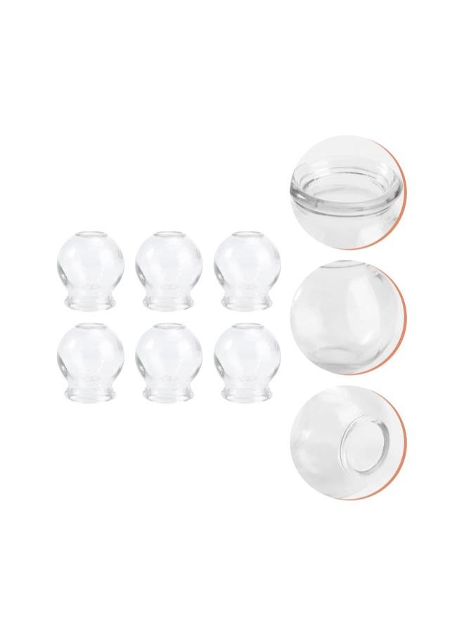WYBOT - 6Pcs Cupping Therapy Sets: Glass Fire Cupping Jars Thick Glass Cupping Set Chinese Acupoint Vacuum Cupping Therapy for Massage Back Relieve Fatigue ( No. 2 ) - Image 1