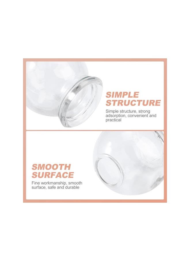 WYBOT - 6Pcs Cupping Therapy Sets: Glass Fire Cupping Jars Thick Glass Cupping Set Chinese Acupoint Vacuum Cupping Therapy for Massage Back Relieve Fatigue ( No. 2 ) - Image 1