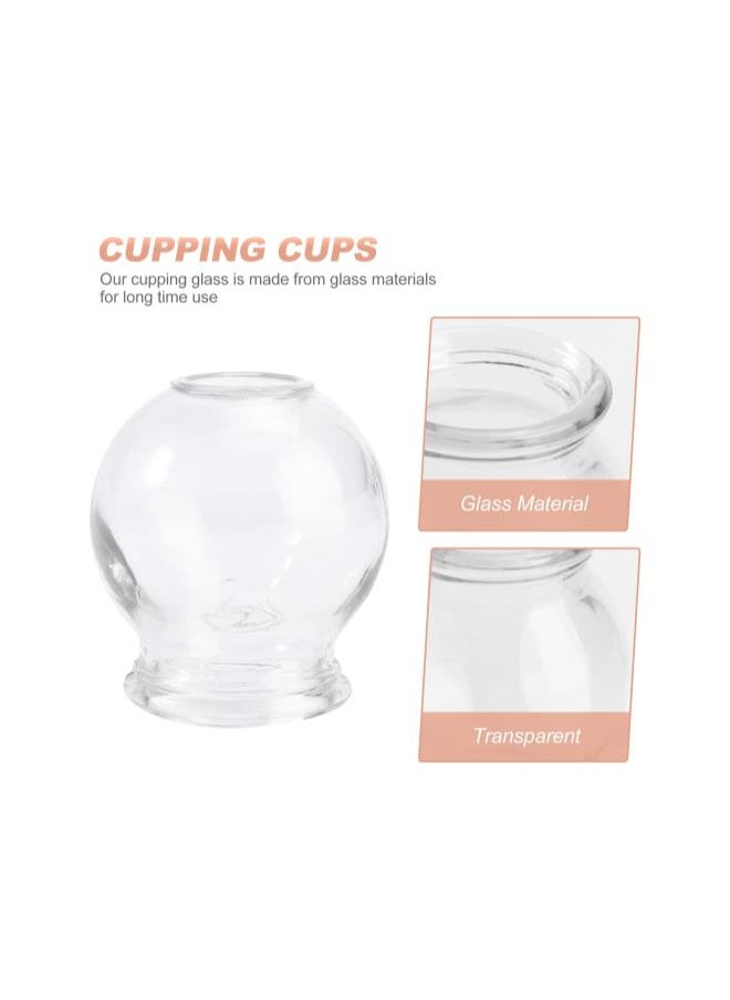 WYBOT - 6Pcs Cupping Therapy Sets: Glass Fire Cupping Jars Thick Glass Cupping Set Chinese Acupoint Vacuum Cupping Therapy for Massage Back Relieve Fatigue ( No. 2 ) - Image 1