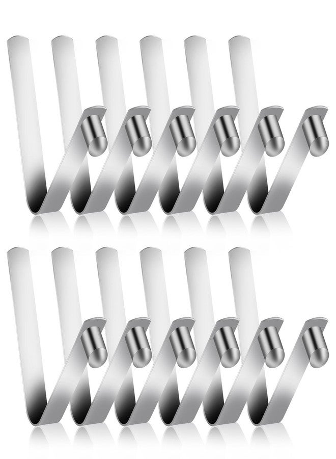 Sliverdew 12 Pieces Tent Pole Clips Tent Pole Push Button Spring Clip Stainless Steel Kayak Spring Snap Tube Locking Pin Clips for Kayak Paddle Camping Tent Pole 8mm - Image 1