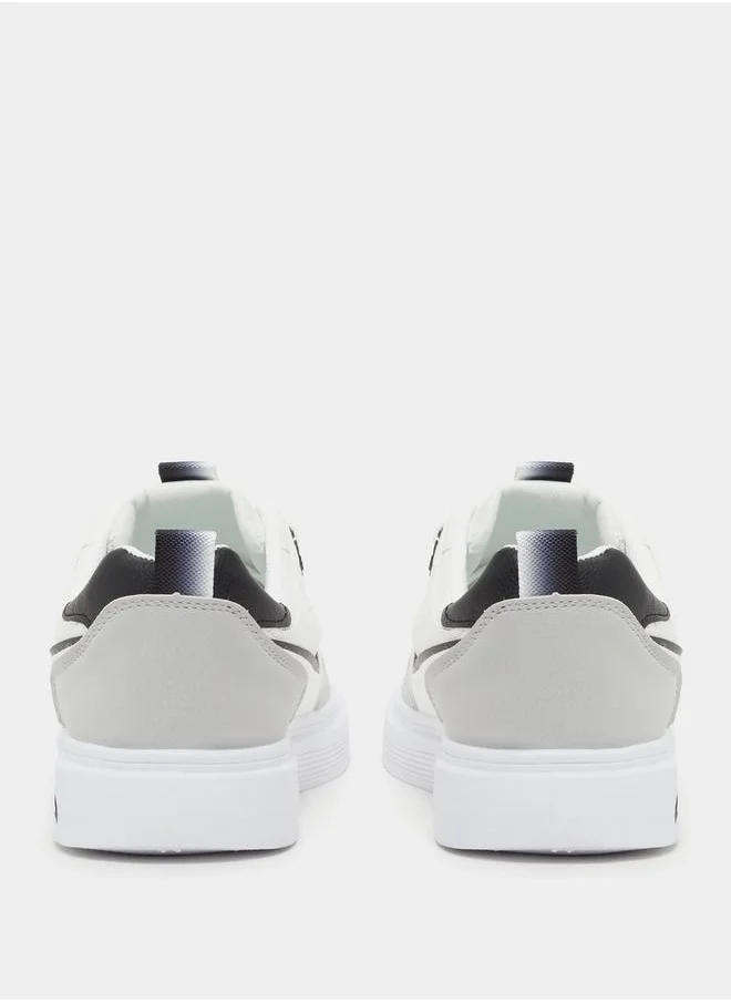 Styli Colorblock Platform Sole Lace Up Sneakers