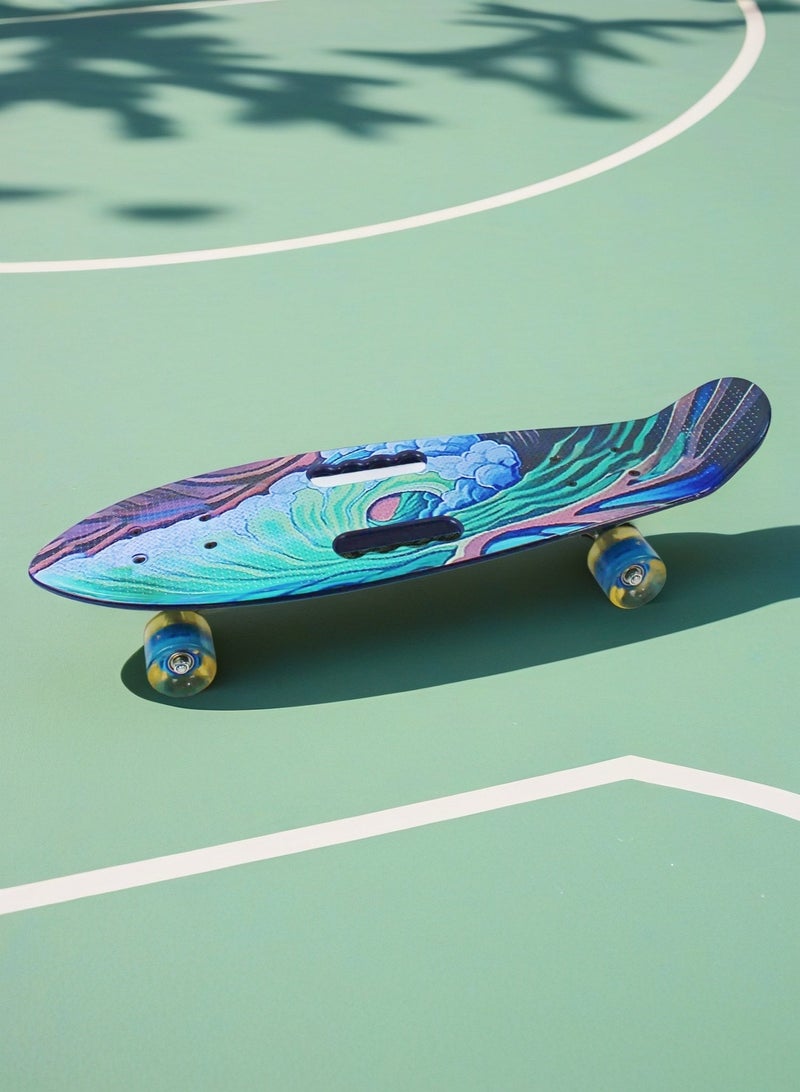 إيزي فيتشور لوح تزلج كامل للأطفال من EASY FUTURE - لوح Penny Board Cruiser قصير للأطفال من سن 6 إلى 12 عامًا، والمراهقين والمبتدئين الذين يتعلمون التزلج - Image 5