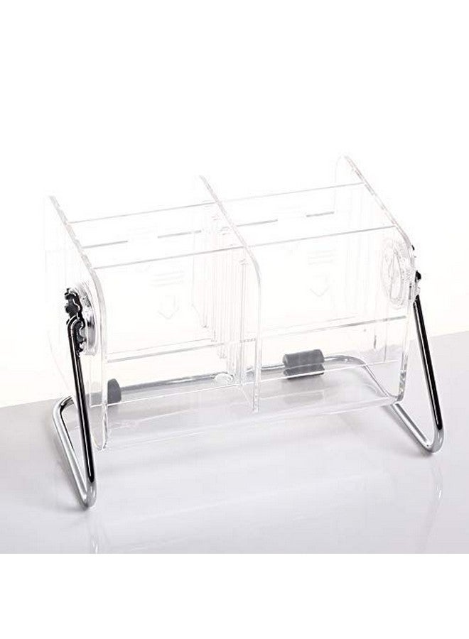 Kienlix 6-Slot Acrylic Rectangular Home Desk TV Air-Conditioner Remote Control Storage Holder Organizer Stand (Clear, Standard) - Image 5