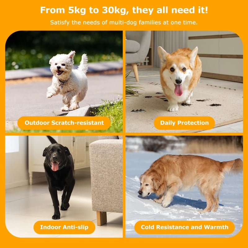 KUPAO Dog Socks 12 Pack to Prevent Licking Paws, Anti Slip Dog Booties and Paw Protectors for Hardwood Floors Hot Pavement, Suitable for Small Medium Large Senior Dogs - Size Large - Image 5