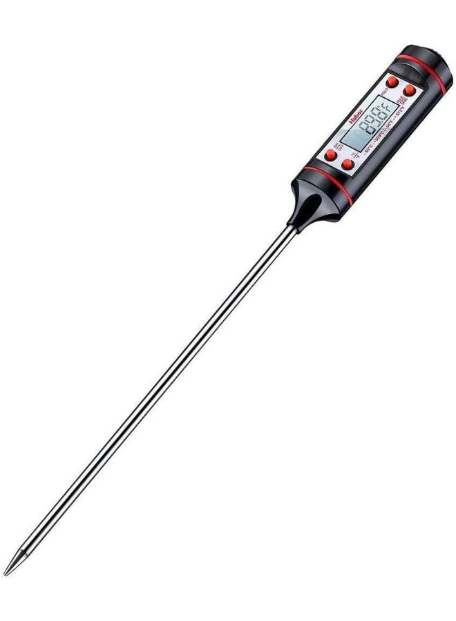 SKY-TOUCH Sincher Meat Thermometer, Cooking Thermometer with Instant Read, LCD Screen, Hold Function for Kitchen Food Smoker Grill BBQ Meat Candy Milk Water  - Image 1