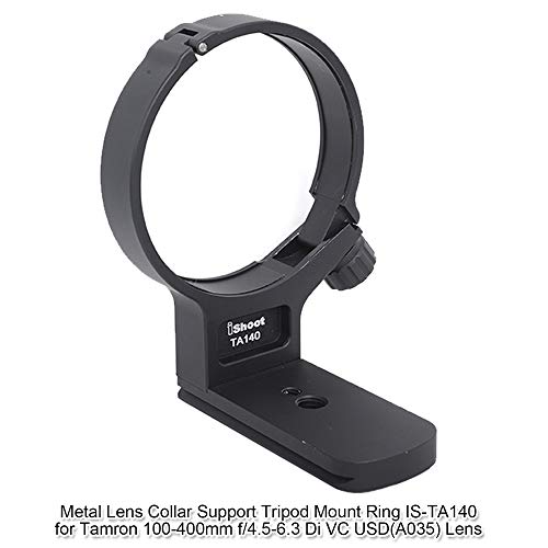 iShoot Lens Tripod Mount Ring for Tamron 100-400mm f/4.5-6.3 Di VC USD(A035) Lens, Lens Collar Support Bracket-Bottom is ARCA Fit Quick Release Plate Compatible with Tripod Ball Head of ARCA-SWISS Fit - Image 2