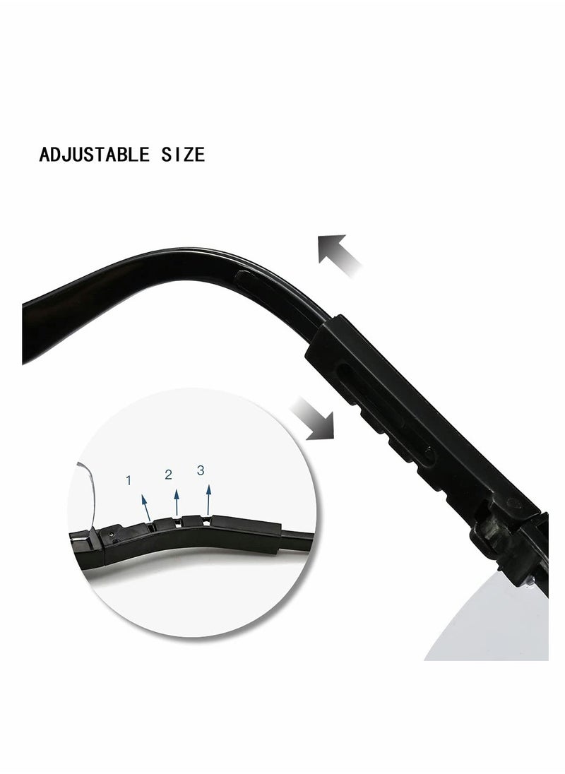 KASTWAVE Safety Goggles, 5PCS Adjustable Wide-Vision Protective Glasses, Lightweight Fog-Proof Safety Goggles  - Image 4