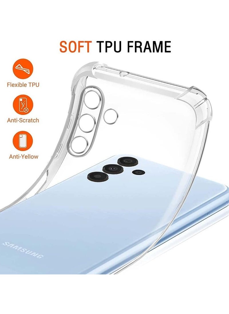 Case for Samsung Galaxy A25 Clear Cover Case soft TPU Transparent Back Protective Case shock Absorbent Reinforced Corner for Samsung Galaxy A25 Clear