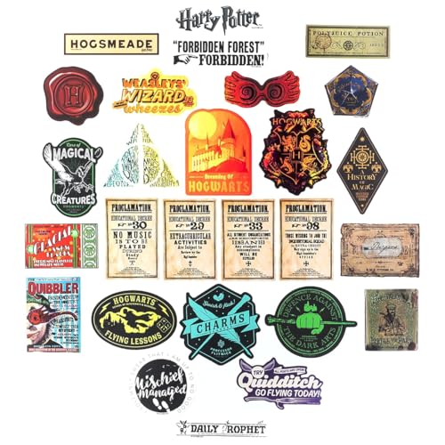 Conquest Journals Harry Potter Variety Vinyl Decals, Set of Unique Decal Stickers, 5 Holograms, Waterproof, UV & Scratch Resistant, Great for Gadgets, Officially Licensed (White Vinyl, 60-Pack) - Image 4