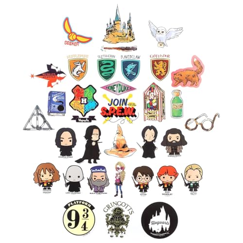 Conquest Journals Harry Potter Variety Vinyl Decals, Set of Unique Decal Stickers, 5 Holograms, Waterproof, UV & Scratch Resistant, Great for Gadgets, Officially Licensed (White Vinyl, 60-Pack) - Image 3