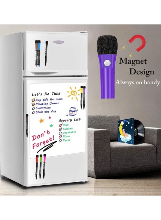 HPRT Magnetic Whiteboard Markers, 12 Colors Dry Erase Markers With Fine Tip And Eraser Cap, Erasable Writing Pens For Whiteboard, Glass, Metal And Ceramic Surfaces (12 Colors) - Image 4