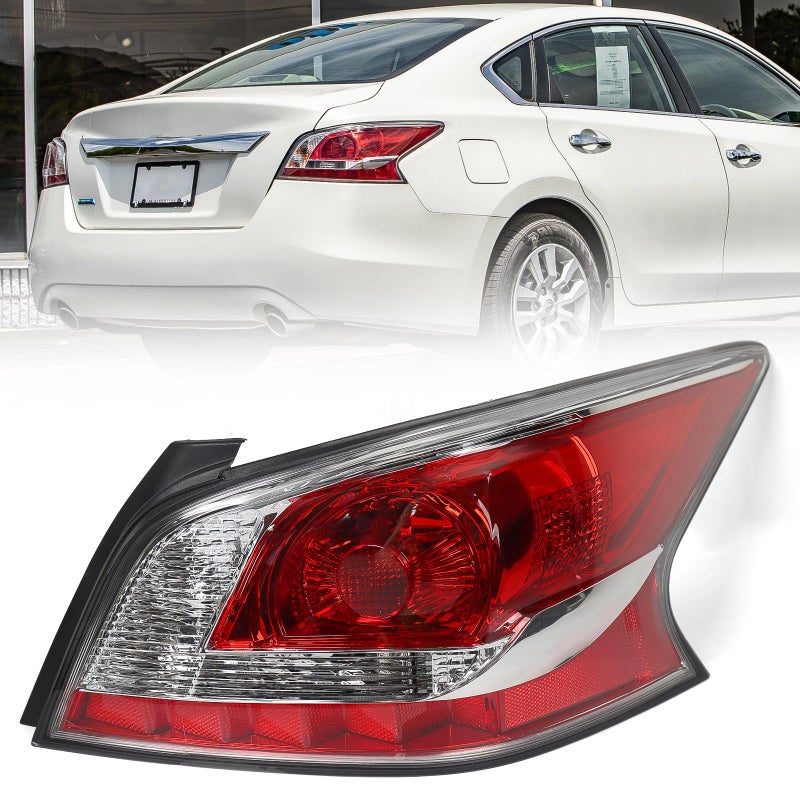 Huray Right Halogen Tail Light Fit for Nissan Altima 2013 2014 2015 RH Taillight Tail lamp Rear Brake Lamp Assembly Replacement Accessory Replacement for NI2801195 Passenger Side