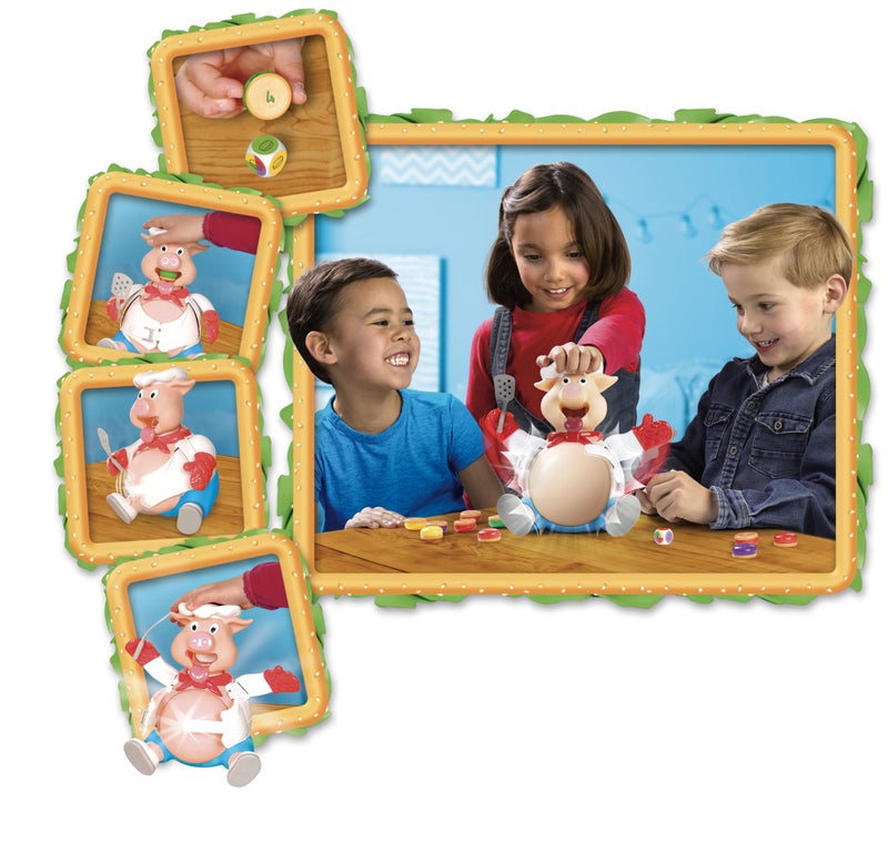 Goliath Pop The Pig Game — New and Improved — Belly-Busting Fun as You Feed Him Burgers and Watch His Belly Grow - Image 4