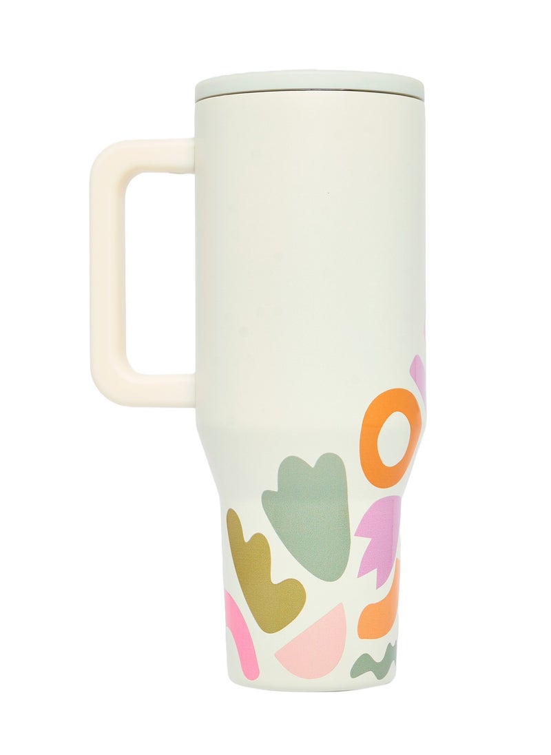 Prickly Pear Stainless Steel Water Bottle 40 Oz Hydrator Icons  - Image 5