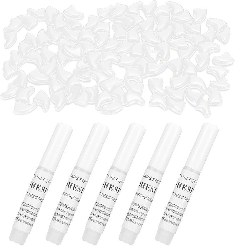 HEEPDD 100PCS Cat Nail Caps, PVC Soft Pet Dog Nail Claws with 5 Adhesive Glue Anti Scratch Caps for Cat Kitten Dog Puppy Black and Transparent Color (S) - Image 5