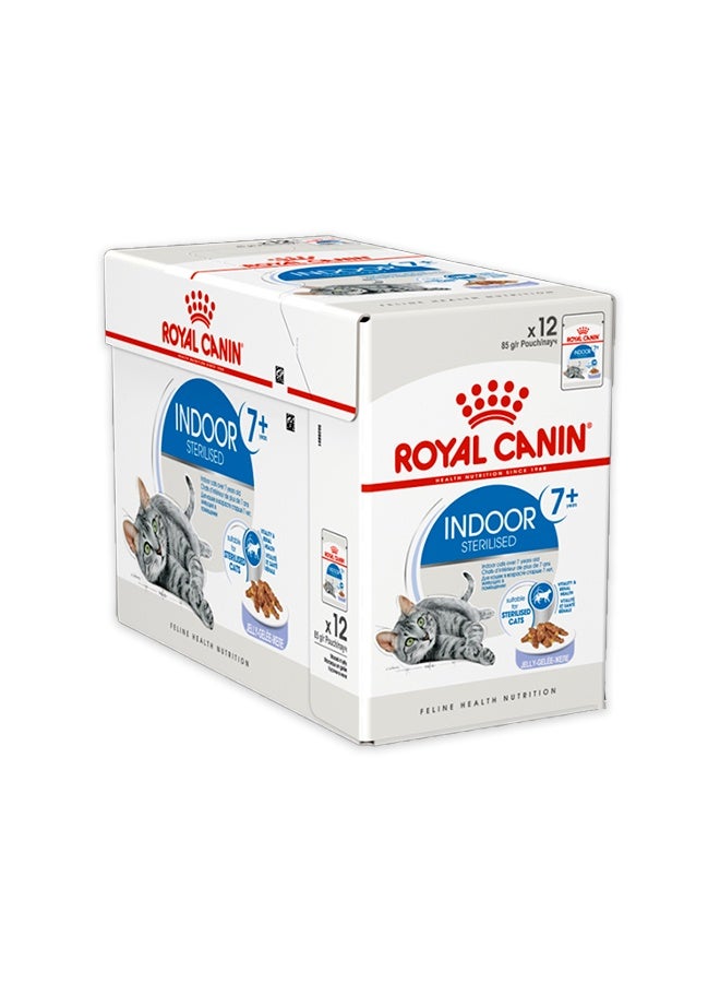 رويال كانين طعام القطط المنزلية جيلي ٧+ - ٨٥ غرام (عبوة من ١٢ قطعة) - Image 1