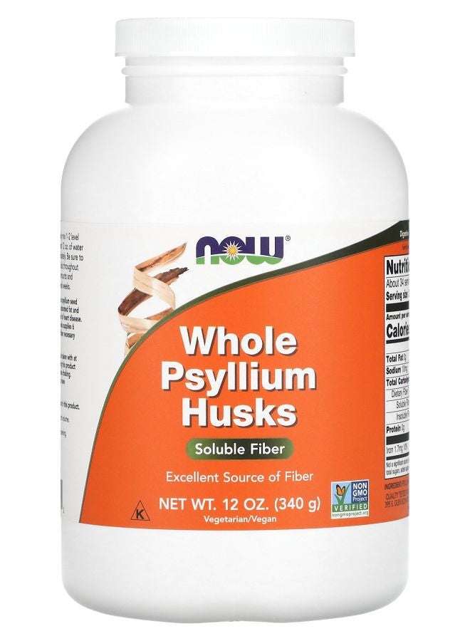 now Whole Psyllium Husks 12 oz (340 g)