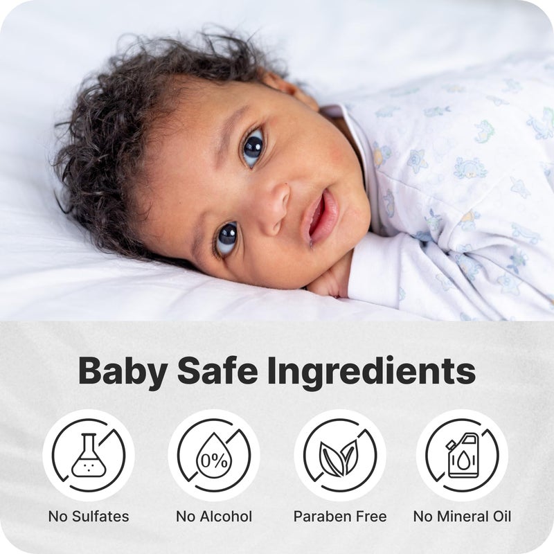 Coconut Essentials Coconut Baby Oil - Natural & Organic Moisturizer, Hair Oil for Cradle Cap Treatment, Newborn Sensitive Skin, Eczema & Psoriasis Relief, Unscented, Sunflower & GrapeSeed Oil 4 floz | Coconut Essentials - Image 5