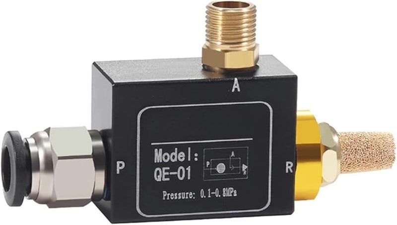 QE 03 12mm Pneumatic Air Quick Exhaust Valve Aluminum Component - Image 3