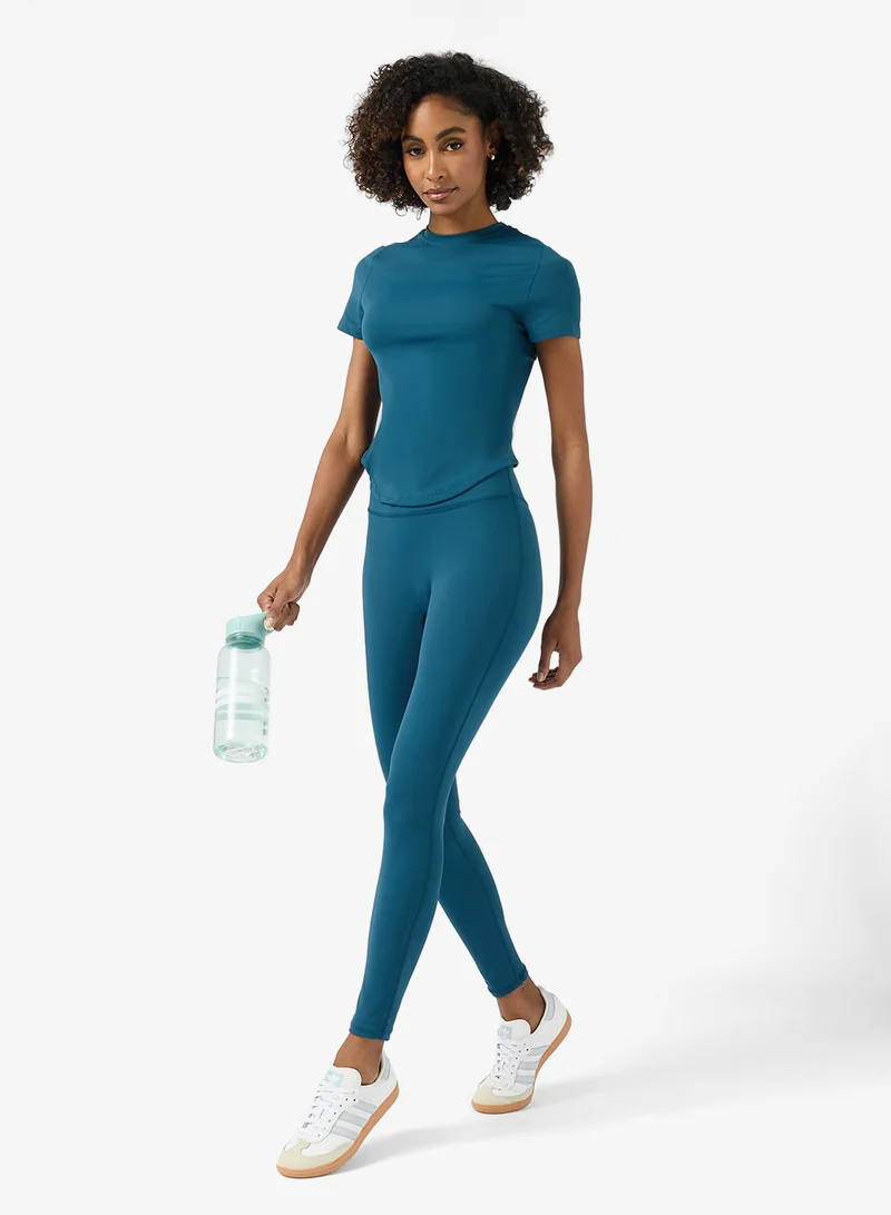 فورورد Sculpting Training T-shirt & Seamless Legging Set