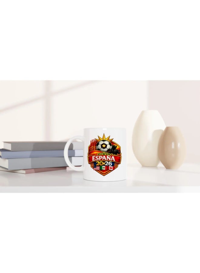 RYN Spain World Cup 2026 Ceramic Mug, White, 11oz - Image 3