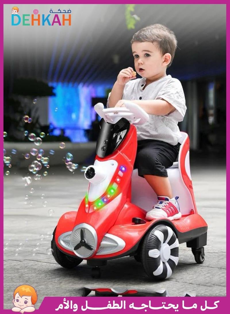 ضحكة  سيّارة كهربائية للأطفال مع فقاعات وأضواء LED – متعة كهربائية للأطفال - Image 1