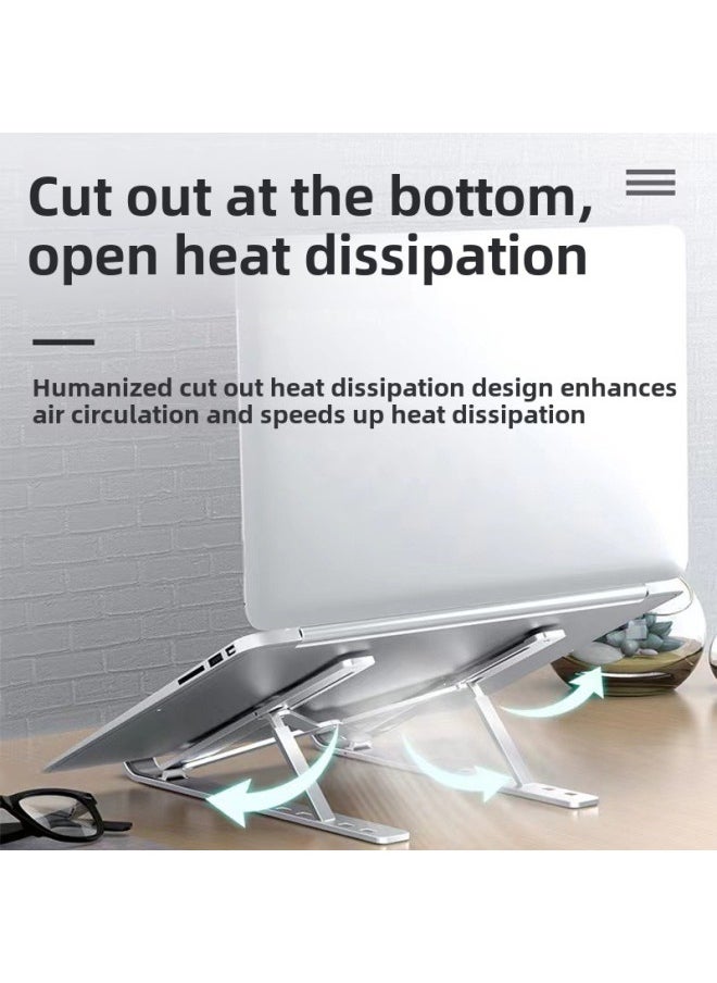 Laptop Bracket N3 Folding Lifting Heat Dissipation Height Desktop Tablet Portable Storage Bracket Wholesale-Color:Laptop Stand ]