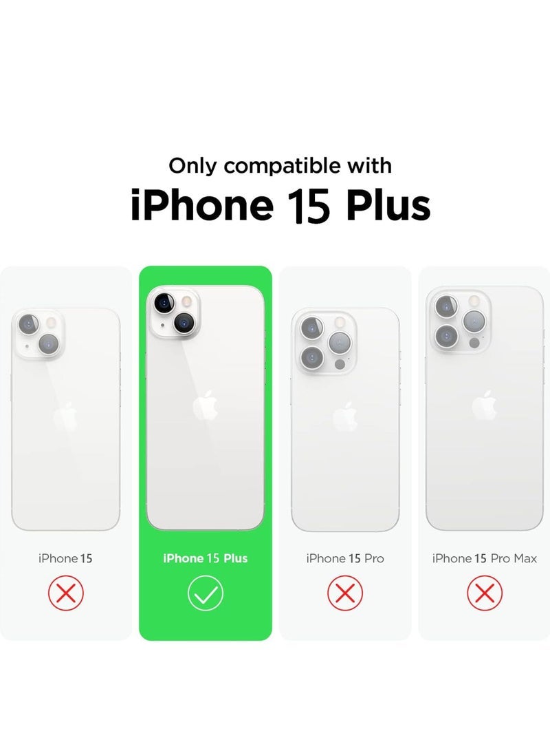 كابتن تيك متوافق مع جراب iPhone 15Plus جراب سائل من السيليكون غطاء واقٍ لكامل الجسم مضاد للصدمات جراب هاتف نحيف مضاد للخدش بطانة من الألياف الدقيقة الناعمة 6.7 بوصة - Image 2