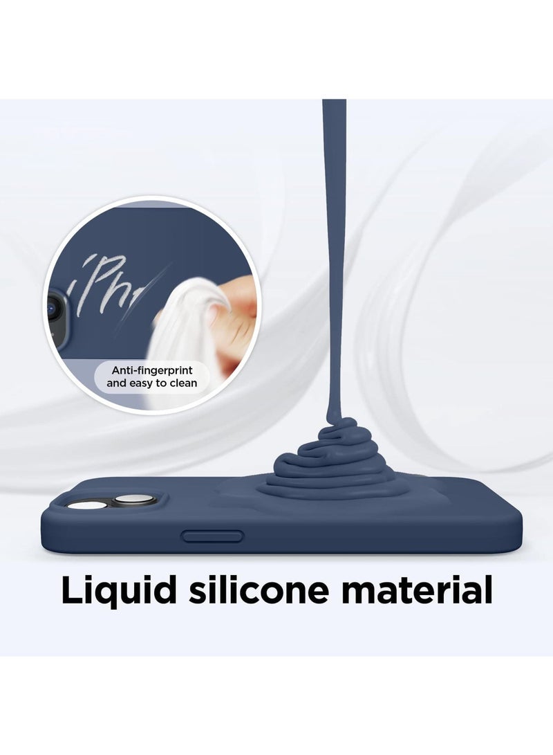 كابتن تيك متوافق مع جراب iPhone 15Plus جراب سائل من السيليكون غطاء واقٍ لكامل الجسم مضاد للصدمات جراب هاتف نحيف مضاد للخدش بطانة من الألياف الدقيقة الناعمة 6.7 بوصة - Image 4