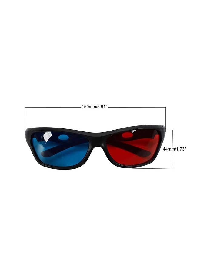 Red And Blue 3D Glasses, 3D Stereoscopic Glasses, ABS Non-Flashing 3D Glasses. (Red + Blue) - Image 2