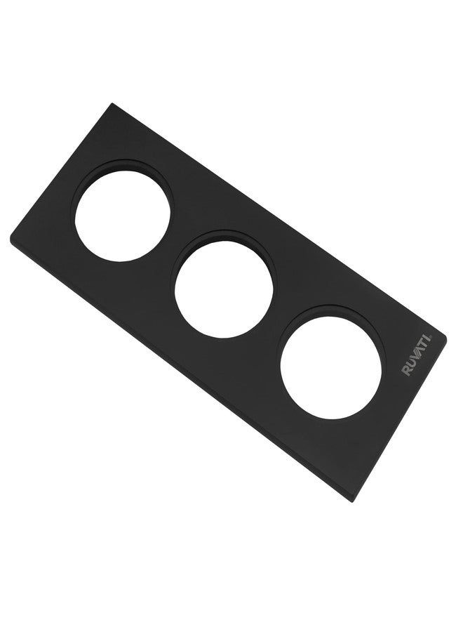 Ruvati 3 Bowl Serving Board Black Composite Condiment Tray for Workstation Sinks (complete set) - RVA1377BWC - Image 3