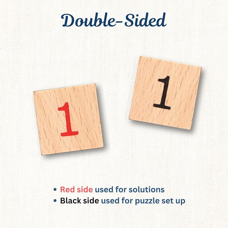 WE Games Replacement Wooden Sudoku Number Tiles - Extra Set of Pieces - Image 5