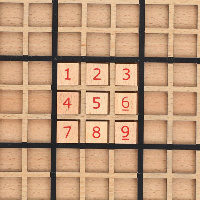WE Games Replacement Wooden Sudoku Number Tiles - Extra Set of Pieces - Image 4