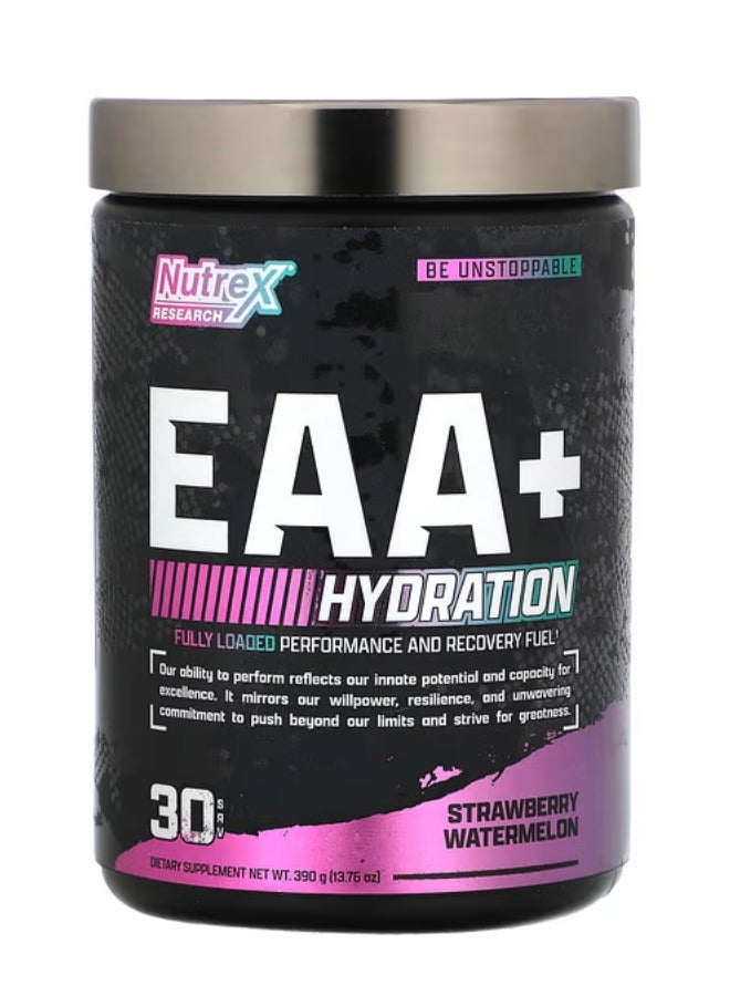 Nutrex Research EAA+ Hydration Refuel Build Strawberry Watermelon Flavor 30 Servings