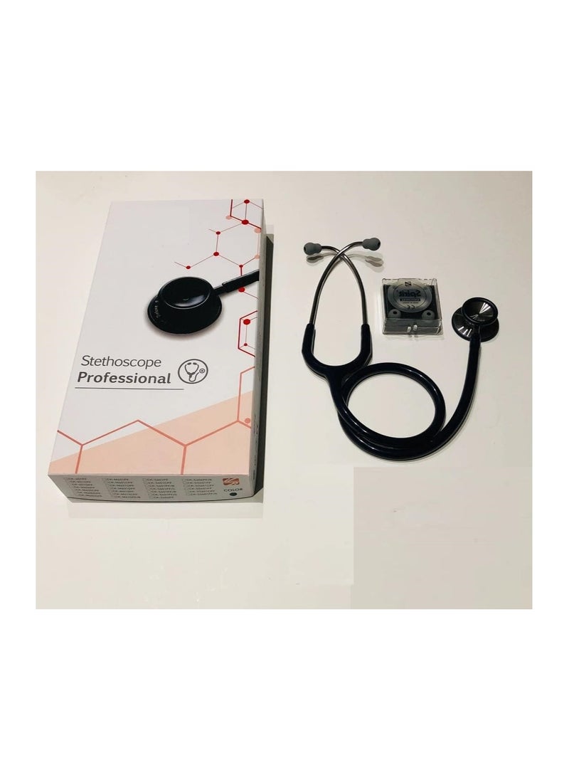 Generic Professional Spirit Stethoscope - Black 