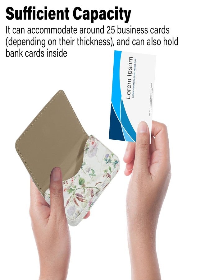 ال-دي محفظة حجب RFID - حامل بطاقات ائتمان أعمال من الجلد بتصميم بسيط، أبيض وأخضر، مقاس صغير، عصري - Image 3
