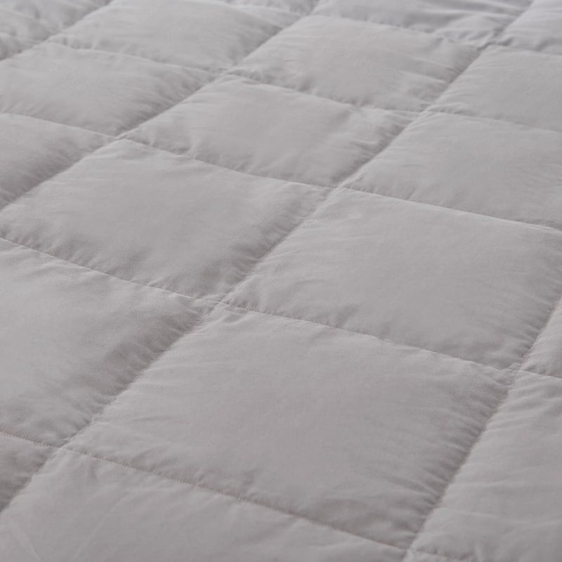 Globon Summer Down Blanket King Size, Extra Lightweight Comforter/Duvet Insert for Hot Sleepers, Noiseless & Extra Soft,12 Ounce Fill Weight, Grey - Image 3