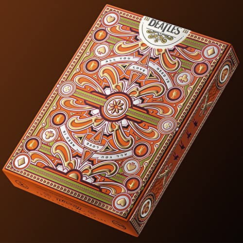 theory11 The Beatles Premium Playing Cards - Orange Deck Officially Licensed Collector's Cards - Image 5